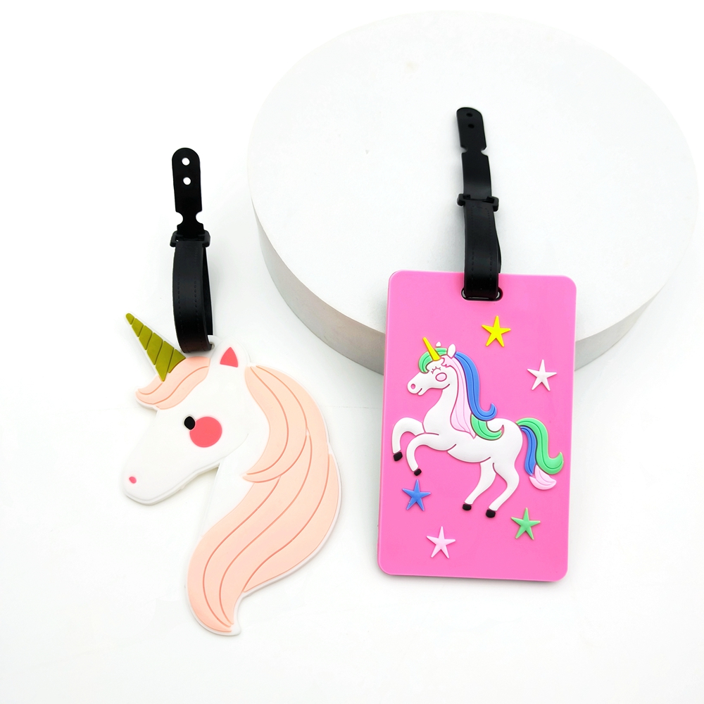 1pc/2pcs unicorn luggage tags  - Women Accessories Business Name recension och pris
