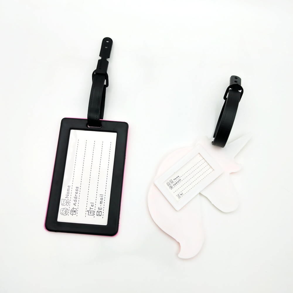 1pc/2pcs unicorn luggage tags  - Women Accessories Business Name recension och pris