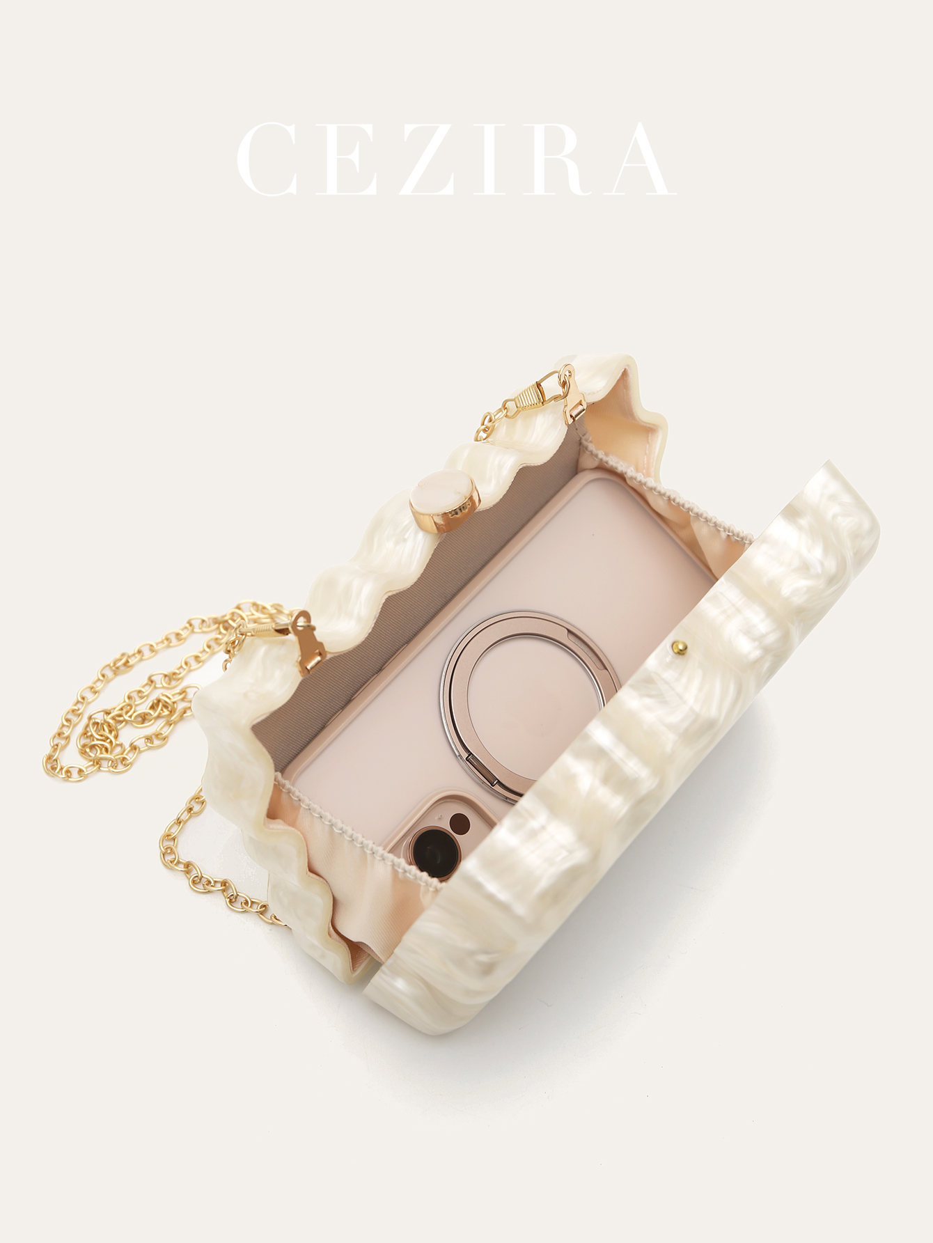 Women's Luxury Elegant Pearliz - Wallet Chain Bag recension och pris