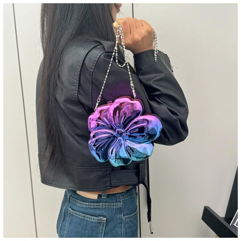 Flower Shape Plastic Handbag P - Wallet Chain Bag recension och pris