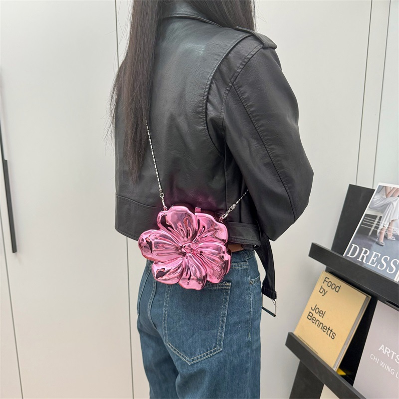 Flower Shape Plastic Handbag P - Wallet Chain Bag recension och pris