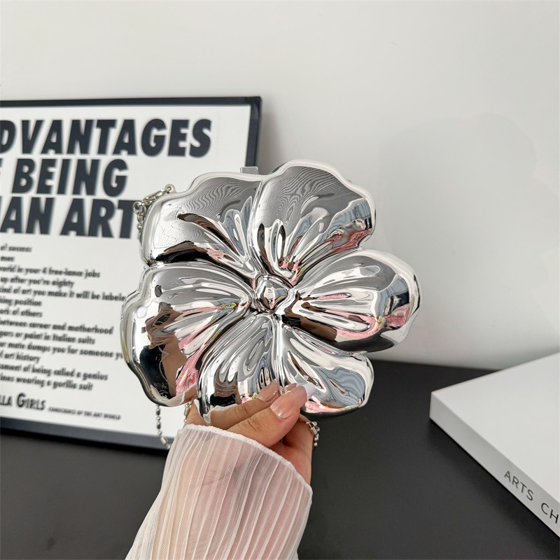 Flower Shape Plastic Handbag P - Wallet Chain Bag recension och pris