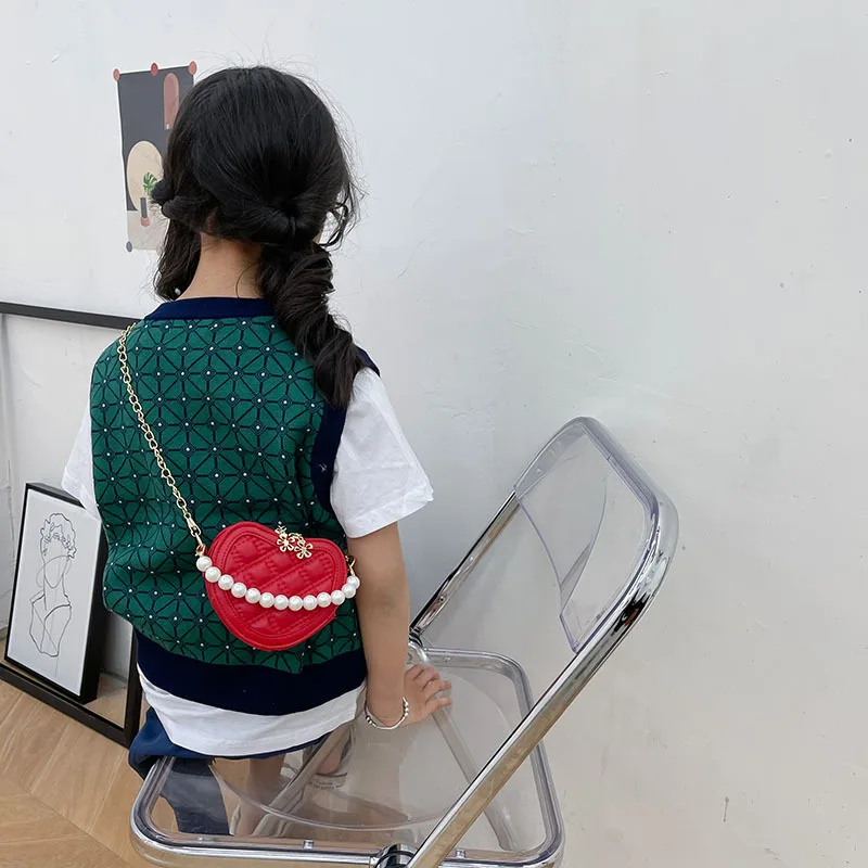 Cute Children's Heart-shaped C - Wallet Chain Bag recension och pris