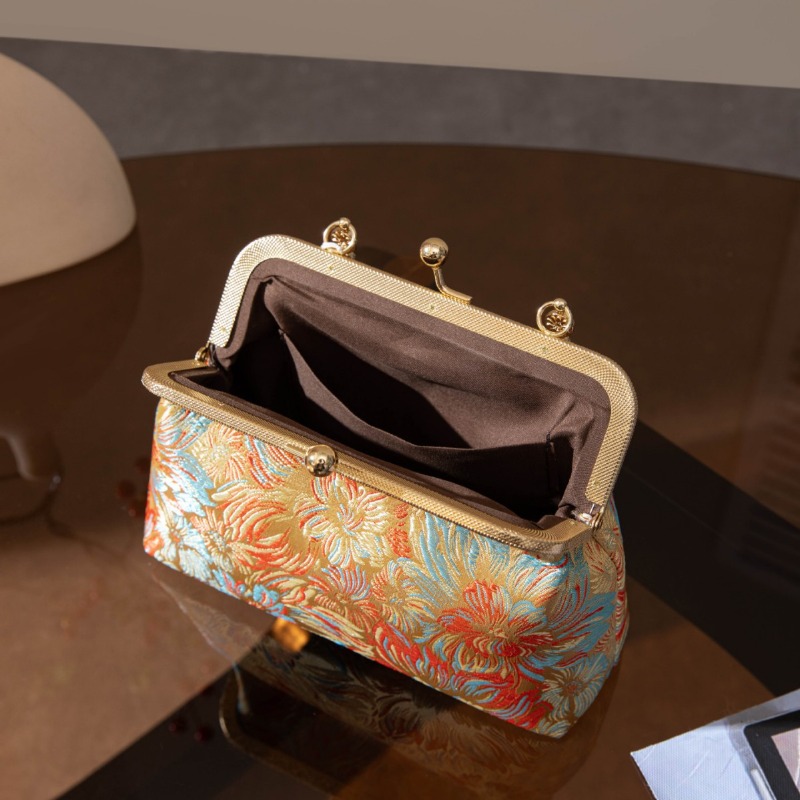 Vintage Flower Handbag Retro C - Wallet Chain Bag recension och pris