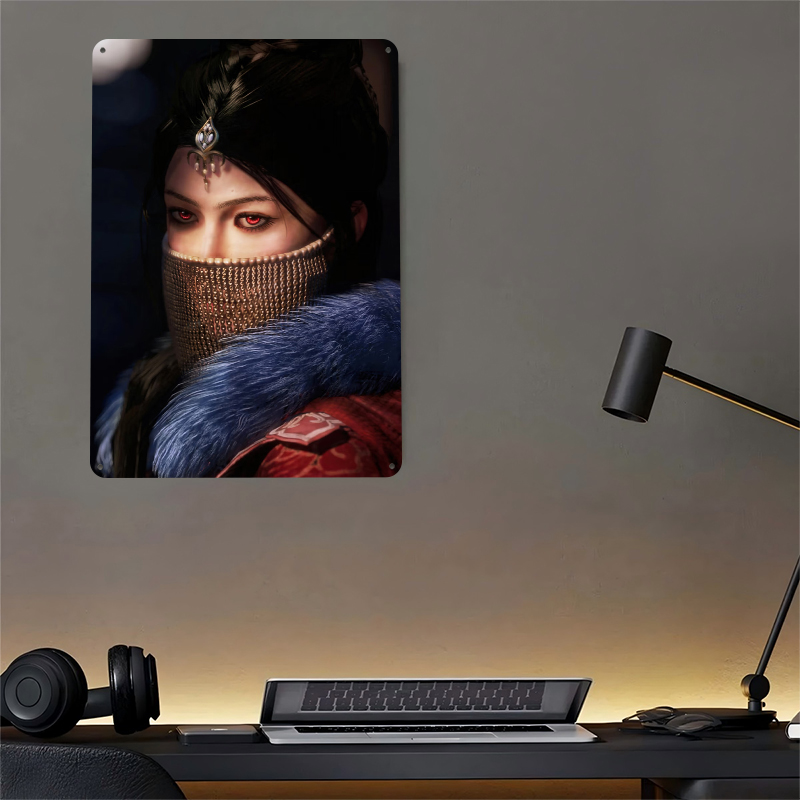 Mysterious Woman With Red Eyes - Women Accessories Poster recension och pris