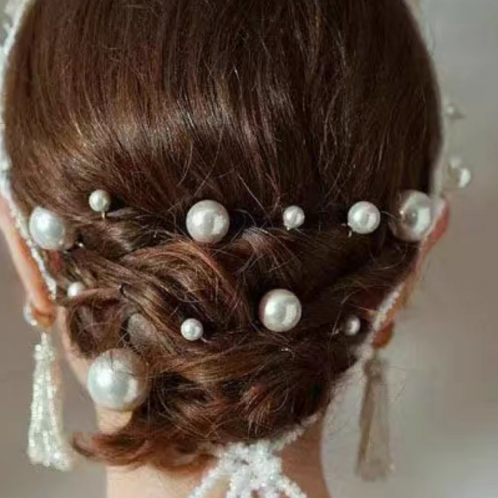 Pearl Crystal Hair Pins Comb S - Women Knight Accessories recension och pris