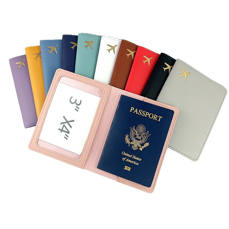 Luxury Airplane Passport Cover - Women Accessories Business Name recension och pris